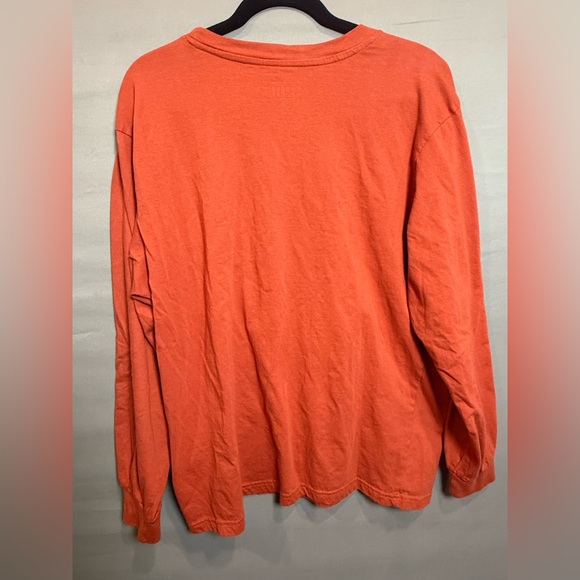 London Fog‎ Men’s Orange Graphic Long sleeve Shirt, Size XXL - Picture 7 of 8